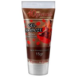 Lambuze Gel para Massagem Corporal Beijável de Chocolate 15g 40 Graus