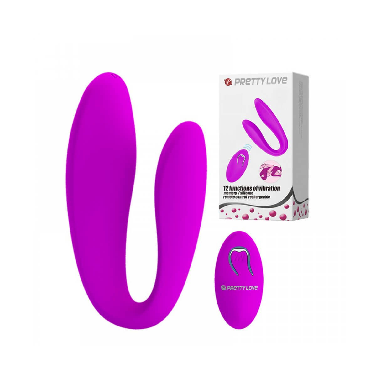 Vibrador para Casal Pretty Love Letitia com 12 Modos de Vibração e Controle Wireless Miss Collection Vibrador para Casal Pretty Love Letitia com 12 Modos de Vibração e Controle Wireless Miss Collection