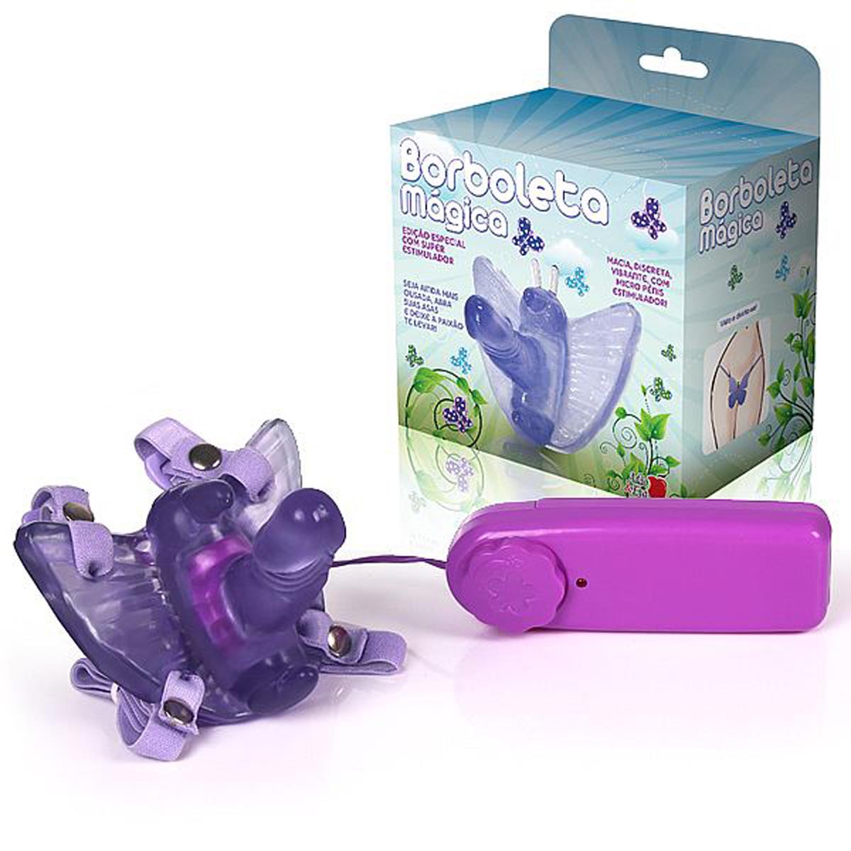 Borboleta Mágica Violeta Edição Especial com Super Estimulador Adão e Eva - Miess