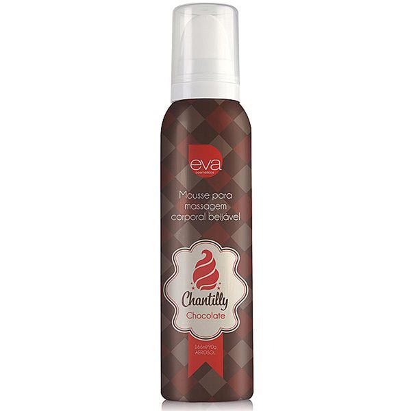 Chantilly Chocolate Mousse para Massagem corporal Beijável - 166ml / 90g Eva Collection - Miess