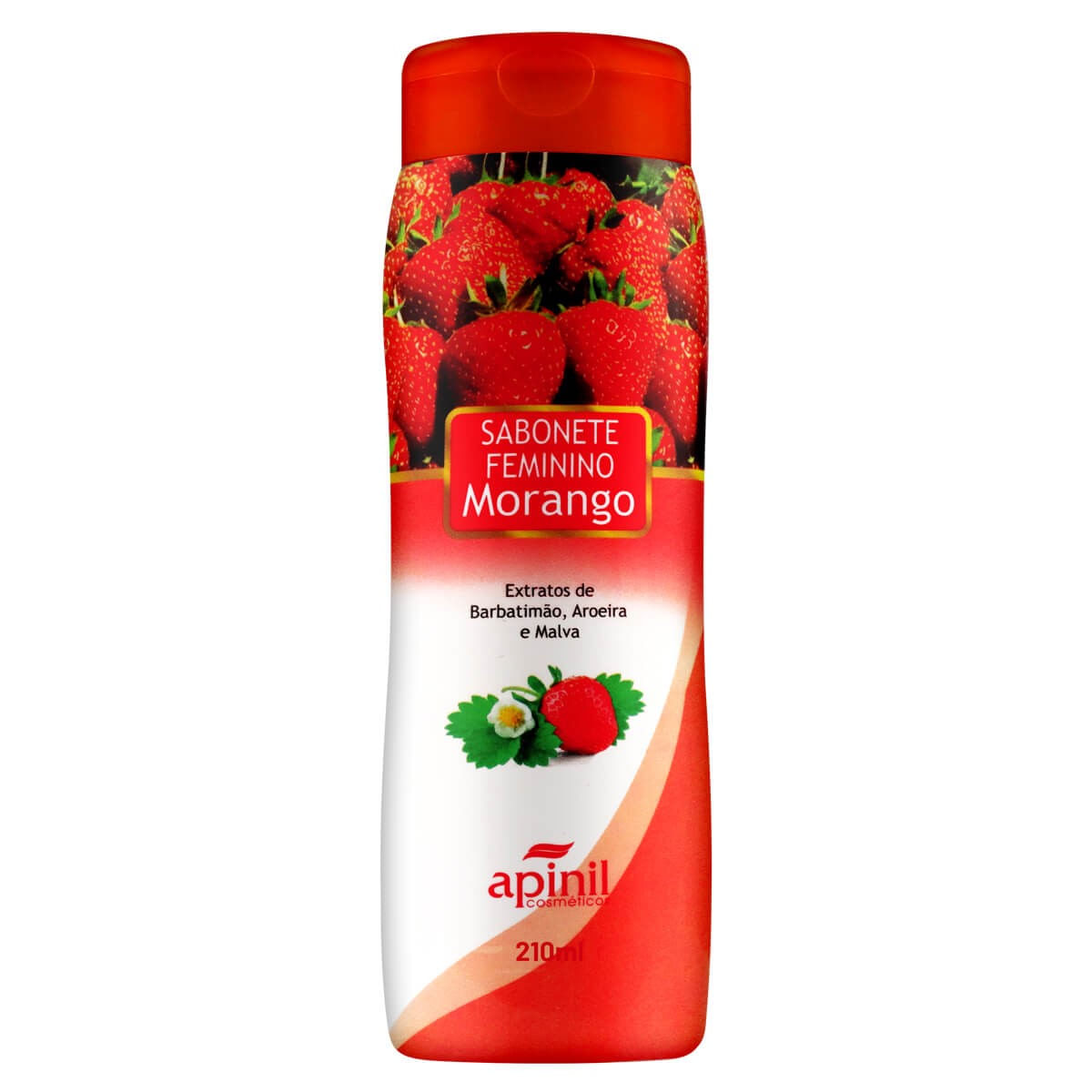 Sabonete Íntimo Aroma de Morango 200ml Apinil Cosméticos