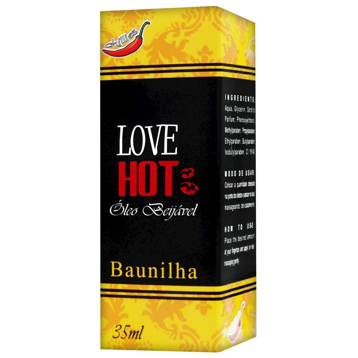 Love Hot Óleo Beijável de Baunilha 35ml Chillies