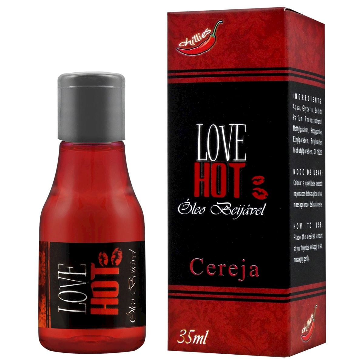 Love Hot Óleo Beijável de Cereja 35ml Chillies