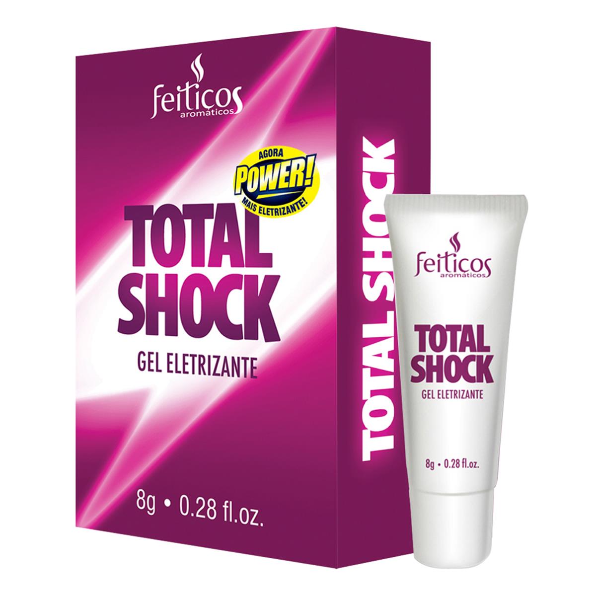 Total Shock Gel Eletrizante 8g Feitiços Aromaticos