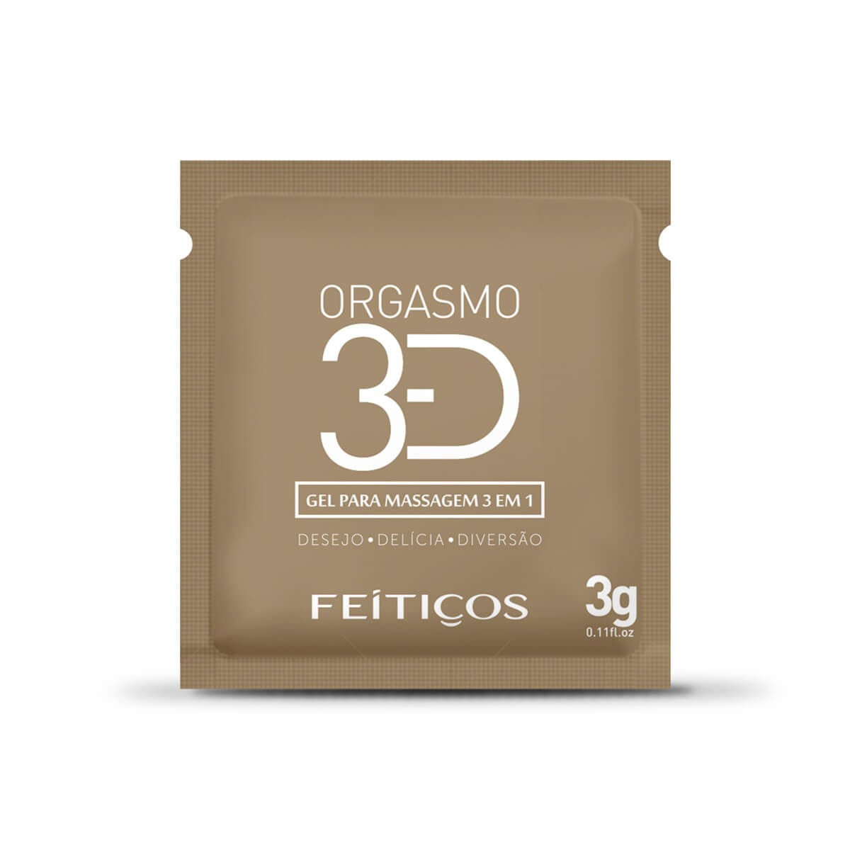 Orgasmo 3D Gel Excitante 3 em 1 3g Feitiços Aromáticos