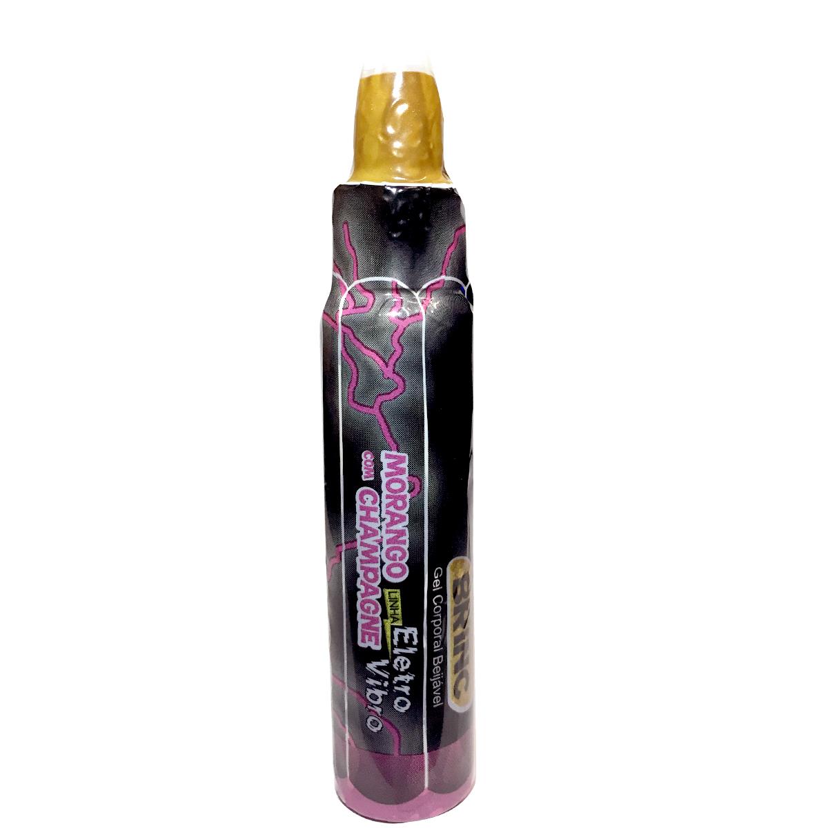 Caneta Brinc Elétrica Comestível Morango com Champagne Garji Caneta Brinc Elétrica Comestível Morango com Champagne Garji