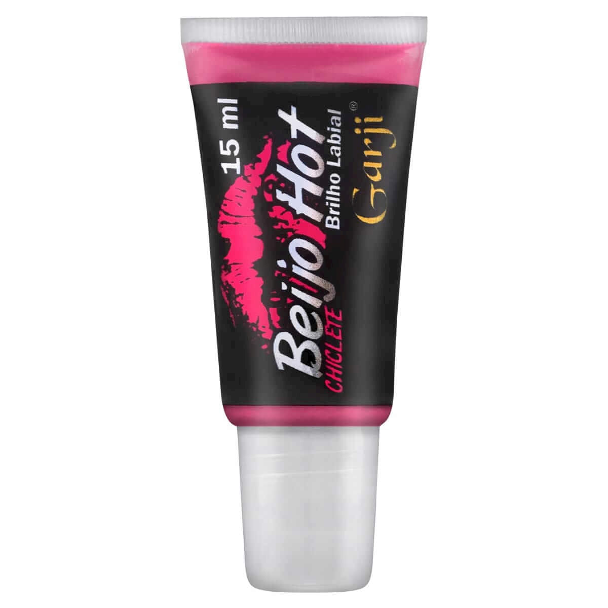 Beijo Hot Brilho Labial de Chiclete 15ml Garji Beijo Hot Brilho Labial de Chiclete 15ml Garji
