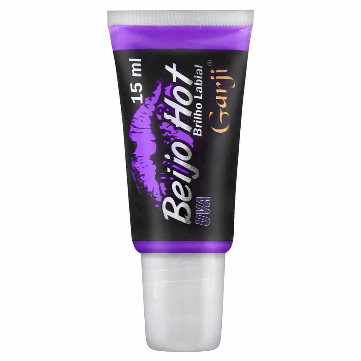 Beijo Hot Brilho Labial de Uva 15ml Garji Beijo Hot Brilho Labial de Uva 15ml Garji