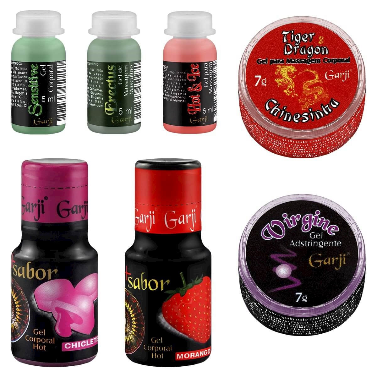 Kit Sensual 4 com 7 Itens Garji