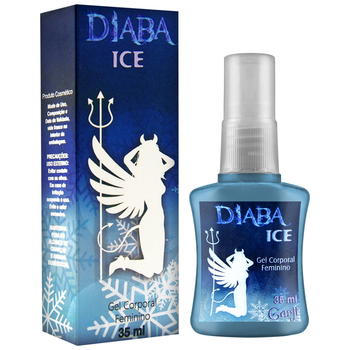 Diaba Ice Gel Excitante Feminino Esfria em Spray Garji Diaba Ice Gel Excitante Feminino Esfria em Spray Garji
