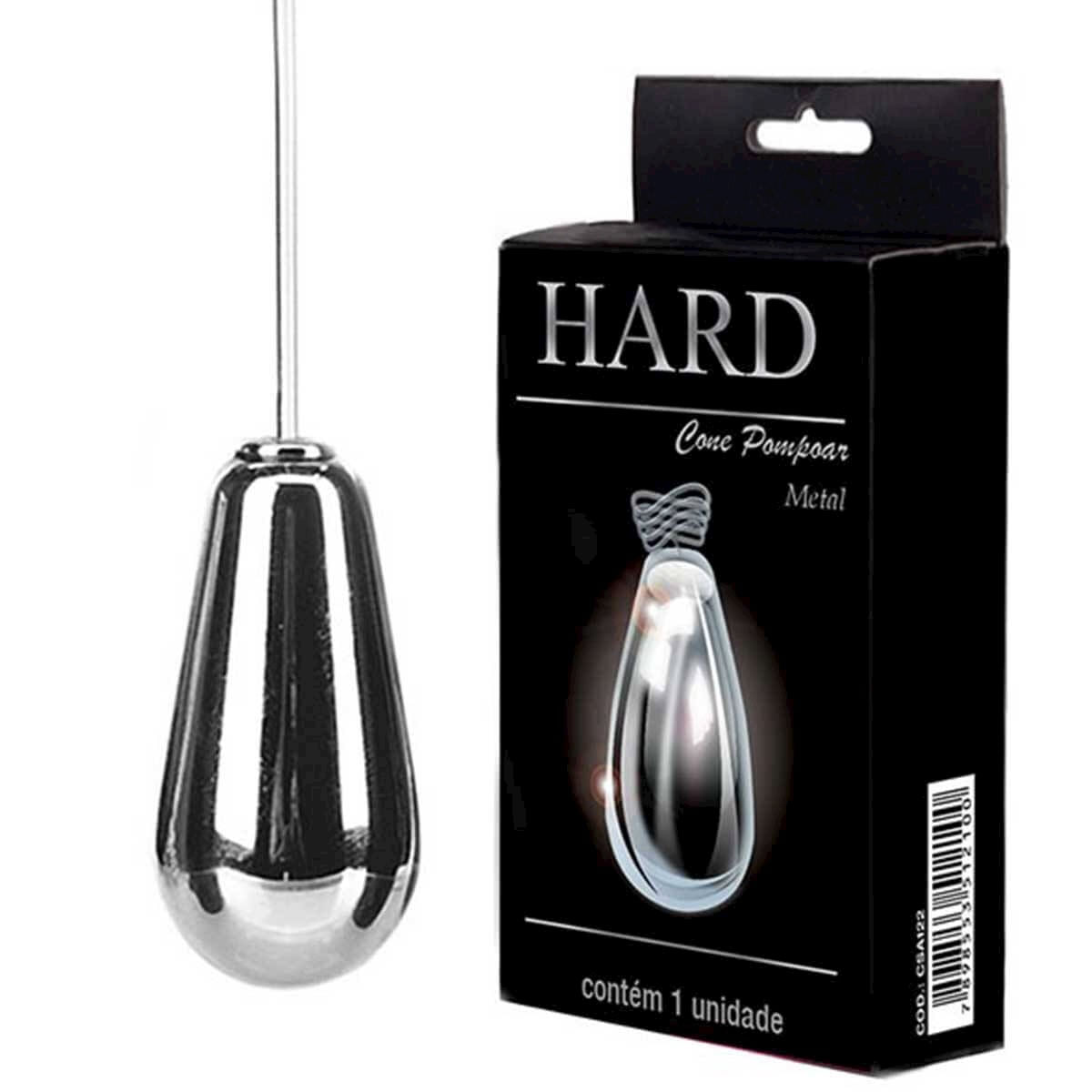 Cone Vaginal de Metal Cromado 20g Hard Cone Vaginal de Metal Cromado 20g Hard