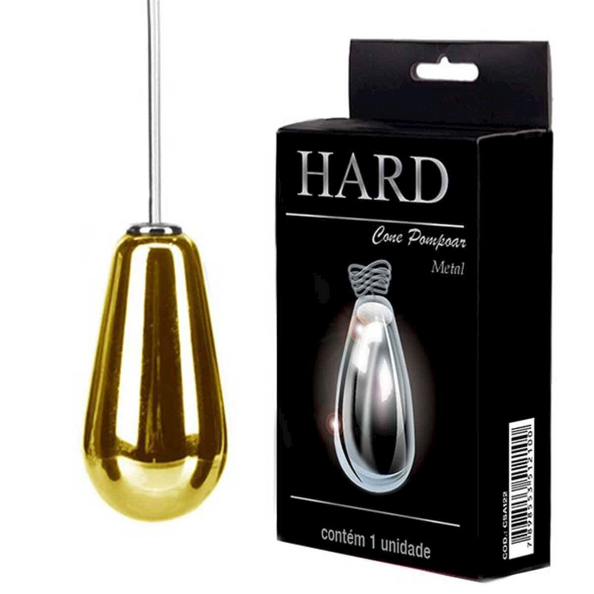 Cone Vaginal de Metal Dourado 30g Hard