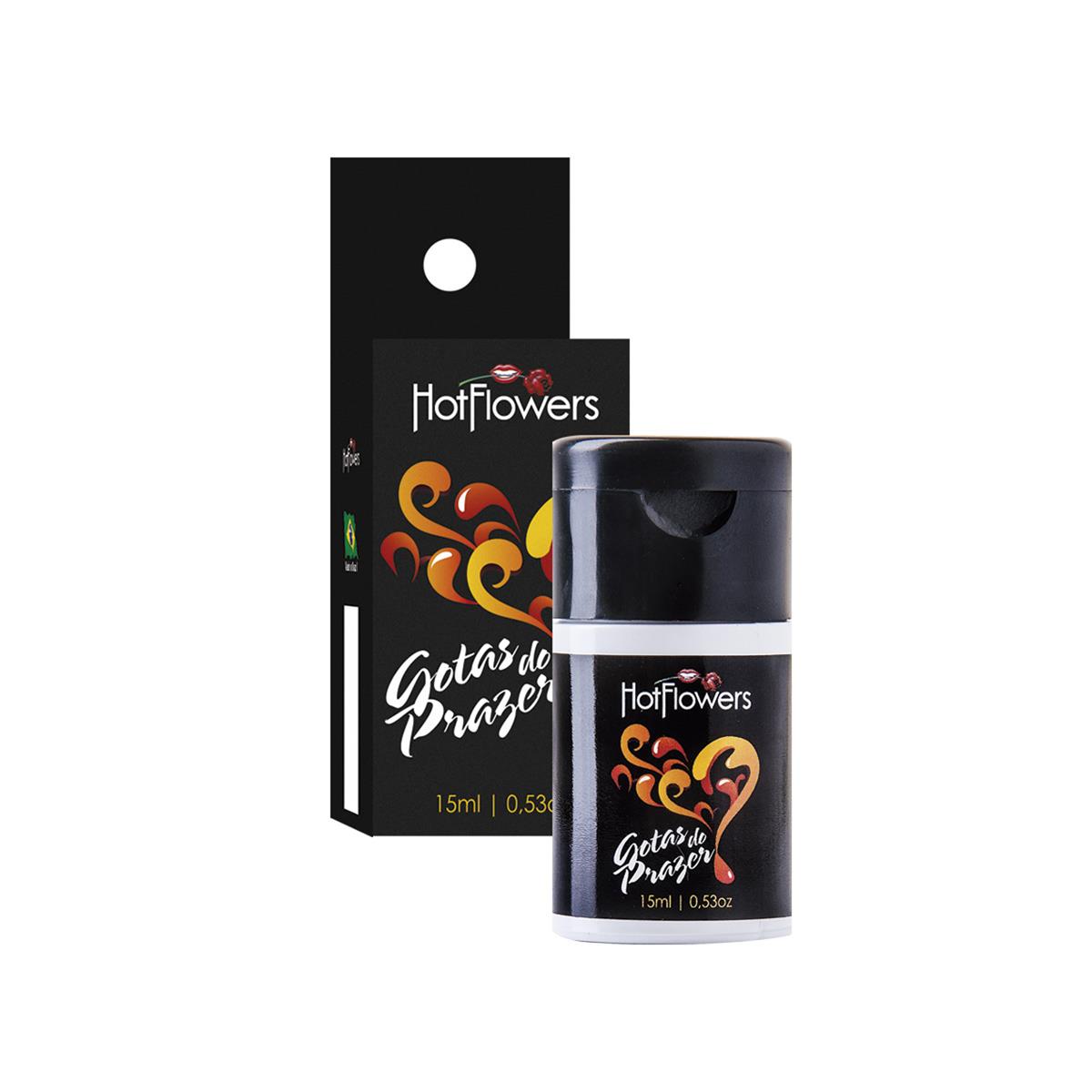 Gotas do Prazer Óleo de Massagem 15ml Hot Flowers - MelHot