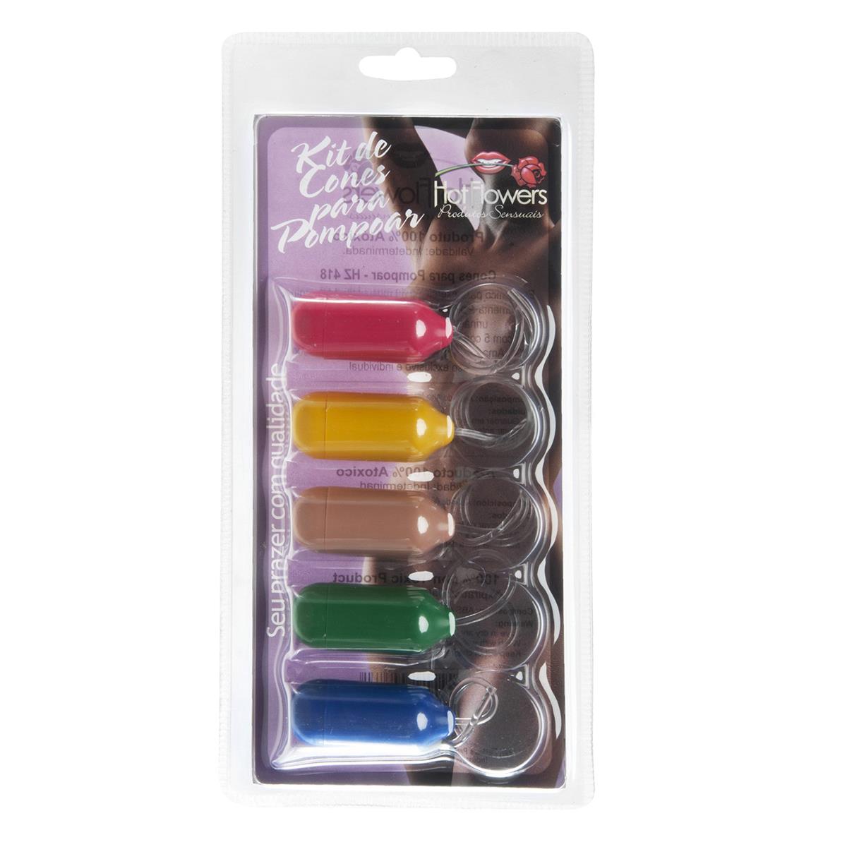Kit Cones para Pompoar Hot Flowers - MelHot