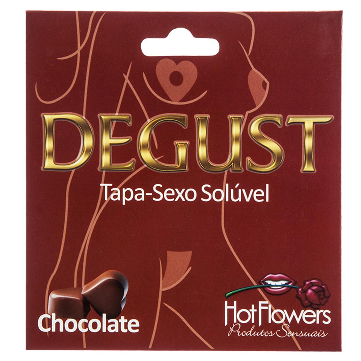 Degust Tapa Sexo Solúvel Flor Chocolate Hot Flowers