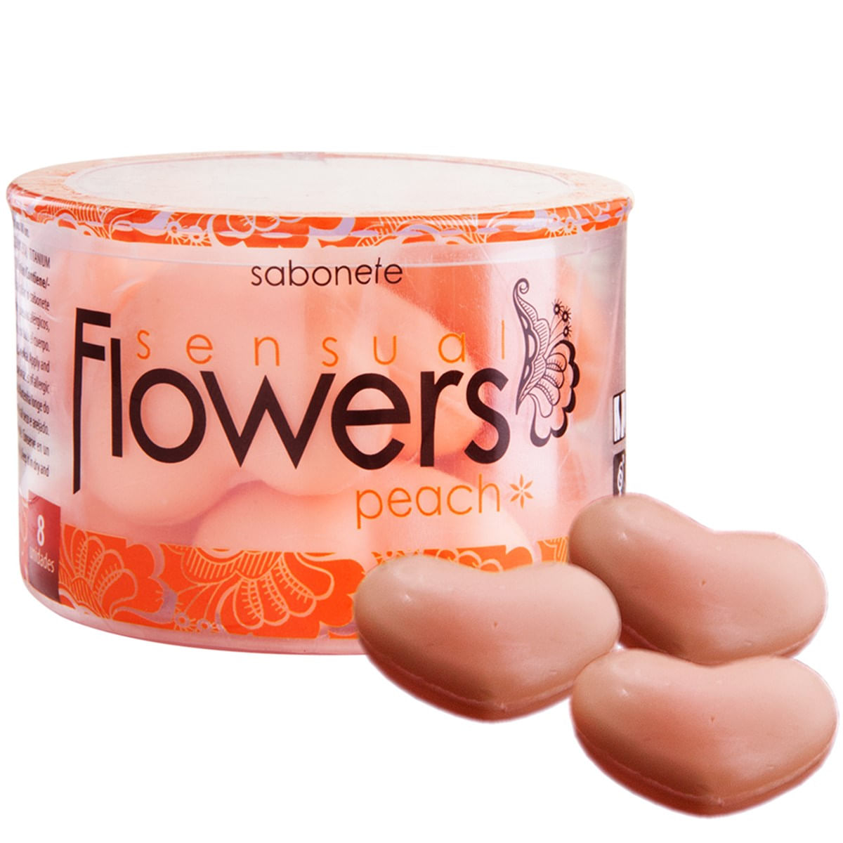 Sabonete Em Forma De Coração Peach Hot Flowers