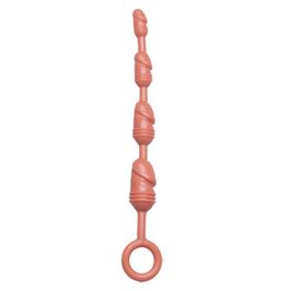 Plug Anal e Vaginal em Silicone Antialérgico Linha Desejo 17,2 cm x 2 cm Hot Flowers