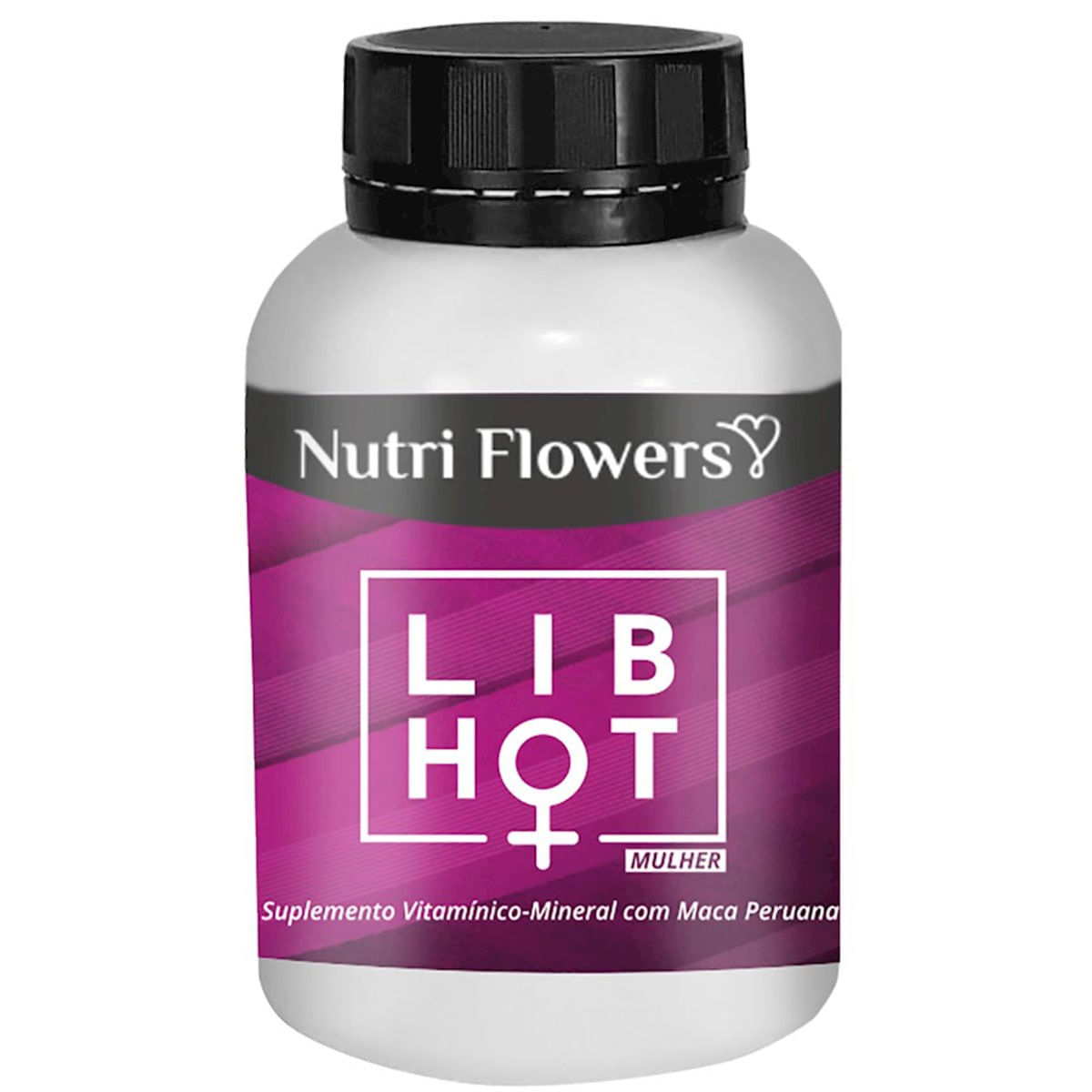 Lib Hot Mulher Nutri Flowers Suplemento Vitamínico-Mineral 60 Cápsulas Hot Flowers