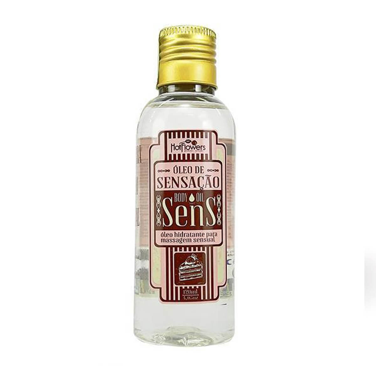 Sens Óleo Hidratante para Massagem Sensual de Sensação 120ml Hot Flowers