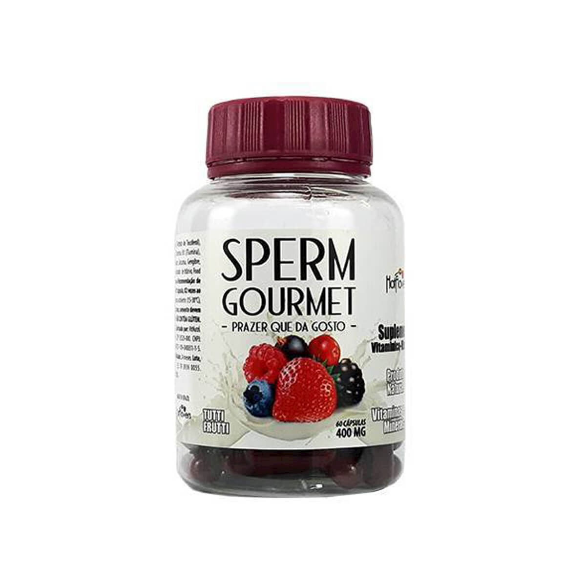 Sperm Gourmet Suplemento Vitamínico Mineral de Tutti Frutti 60 Cápsulas Hot Flowers