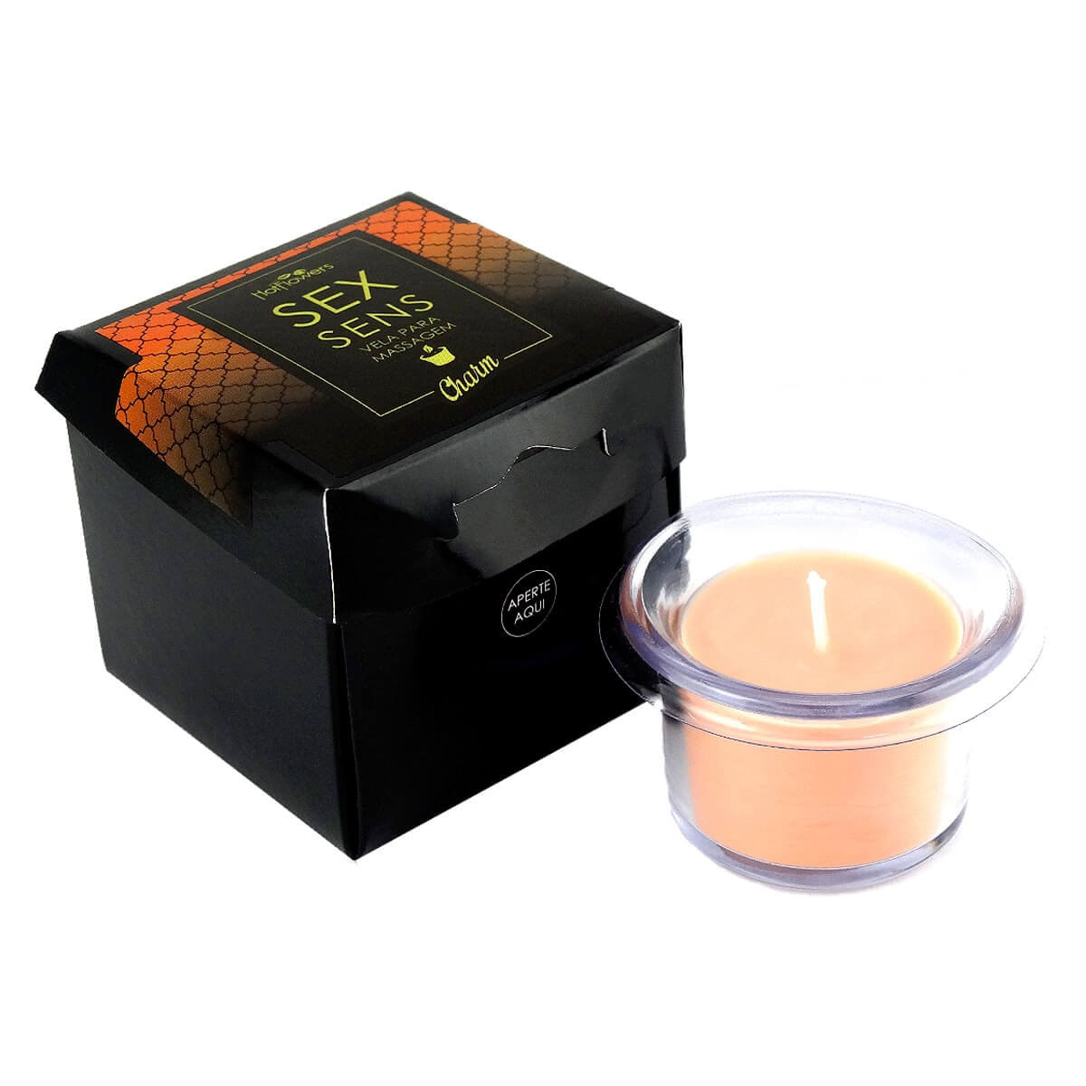 Sex Sens Vela Hidratante Corporal Charm Pele Macia e Aveludada 20g Hot Flowers