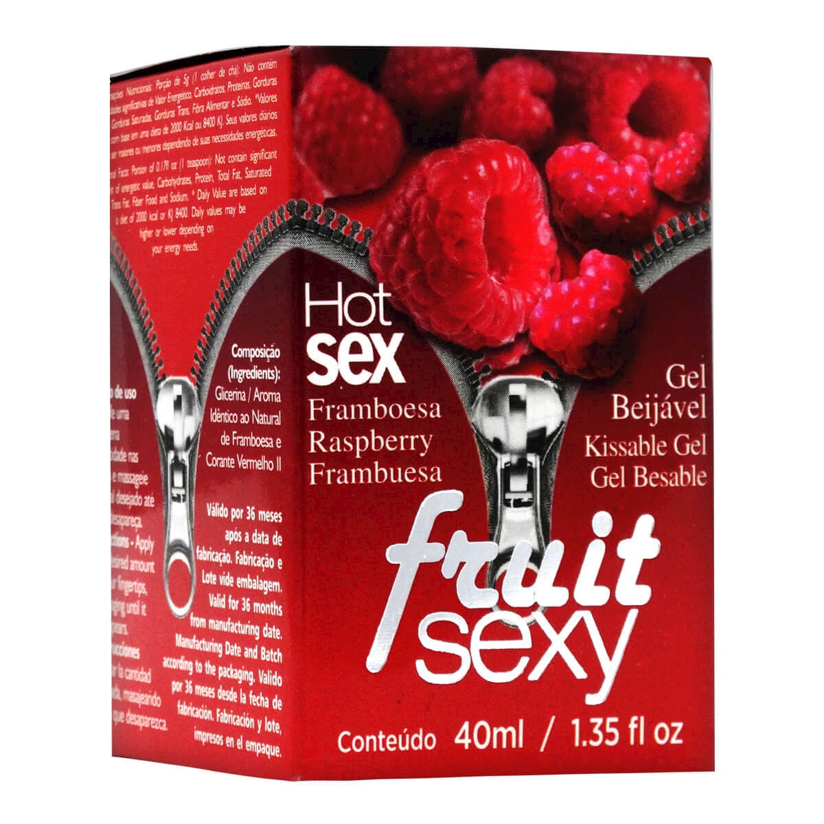 Fruit Sexy Gel Beijável Sabor Framboesa 40ml Intt