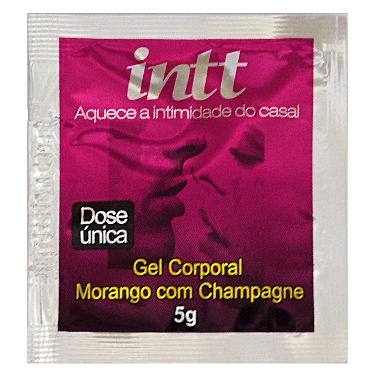 Gel Morango com Champagne Dose Única 5g INTT - Consumir até: 07/2017