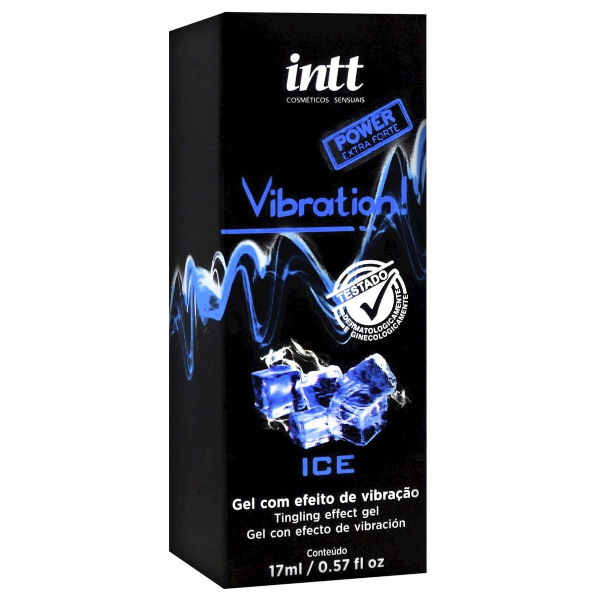 Vibration Gel Excitante que Vibra Power Extra Forte Sabor Ice 17ml Intt