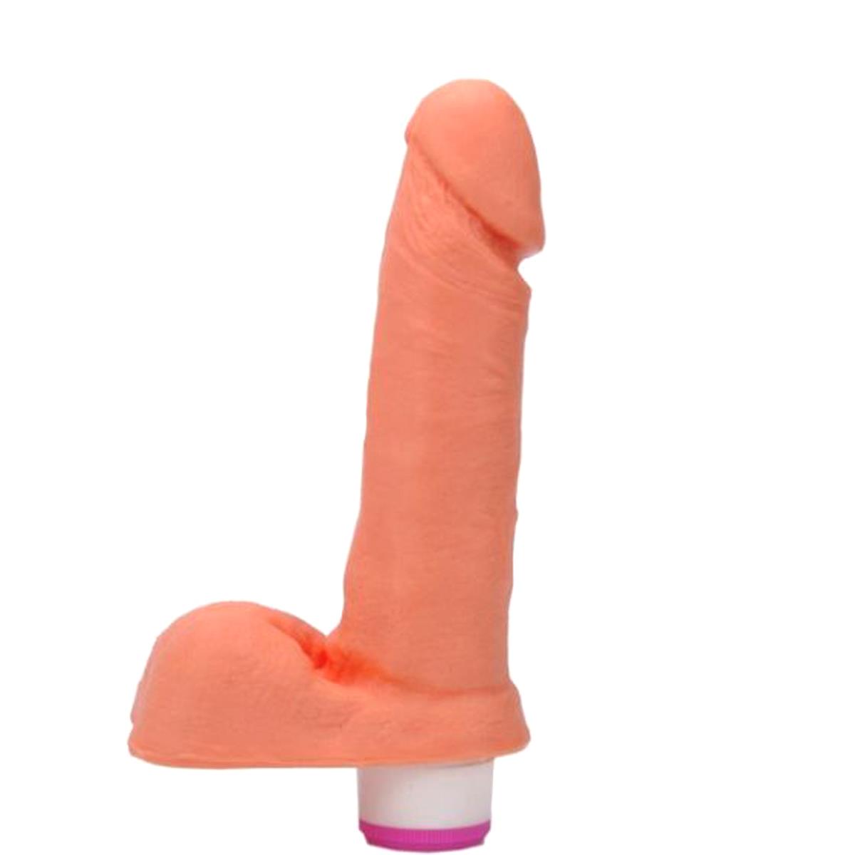 Prótese com Vibrador Interno 17,5X3,8cm Ktoy - MelHot