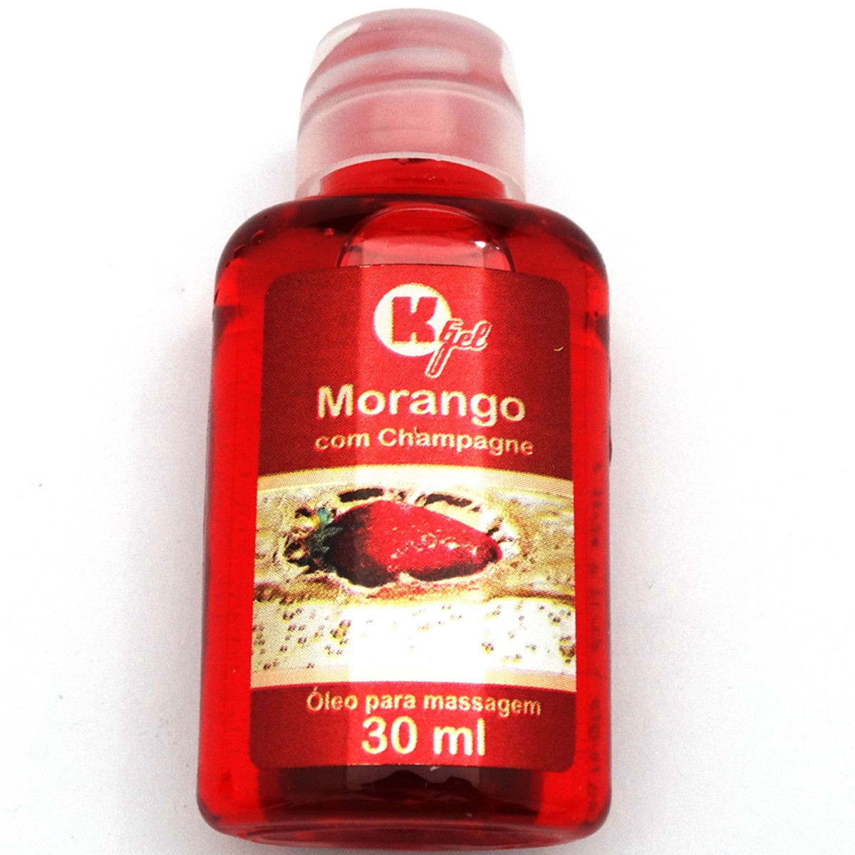 Óleo Para Massagem Hot Morango com Champagne K-gel - Miess