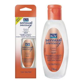 KY Sensual Massage 2 em 1 Johnson 74ml Para Lubrificação Íntima - Miess