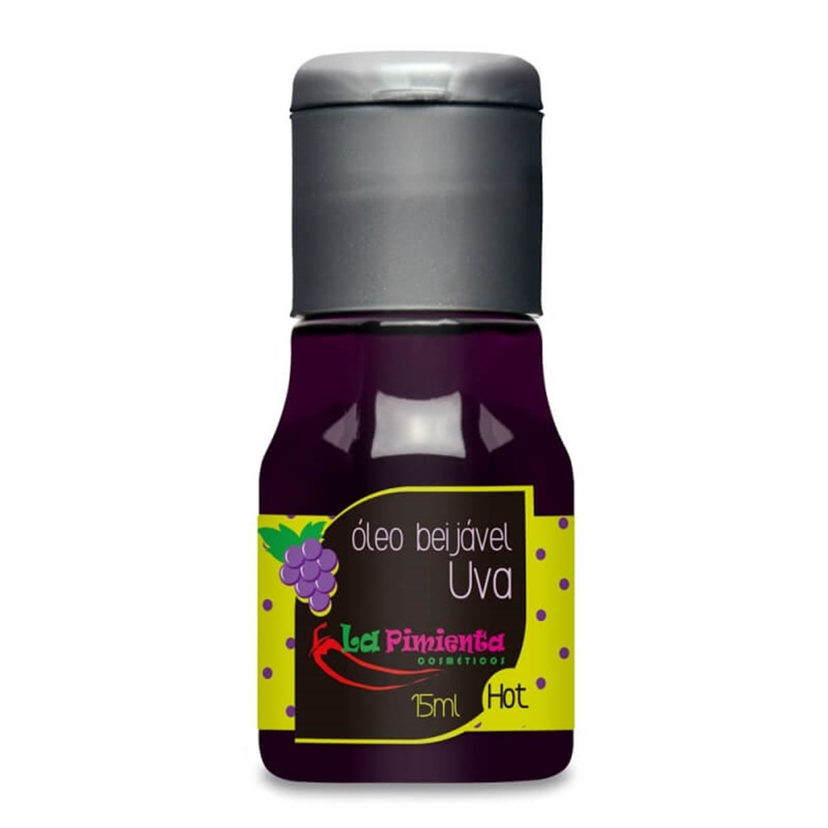 Óleo Beijável para Massagem Hot de Uva 15ml La Pimienta