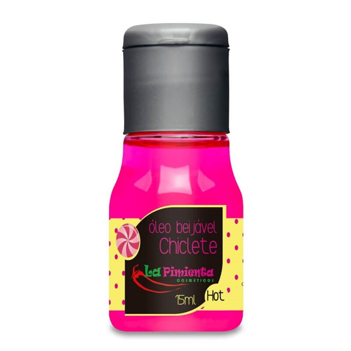 Óleo Beijável para Massagem Hot de Chiclete 15ml La Pimienta
