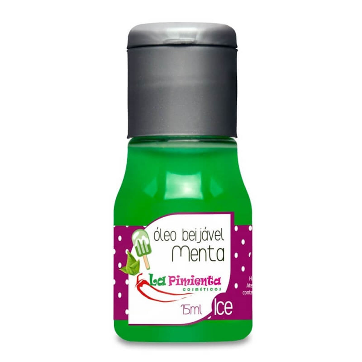Óleo Beijável para Massagem Ice de Menta 15ml La Pimienta