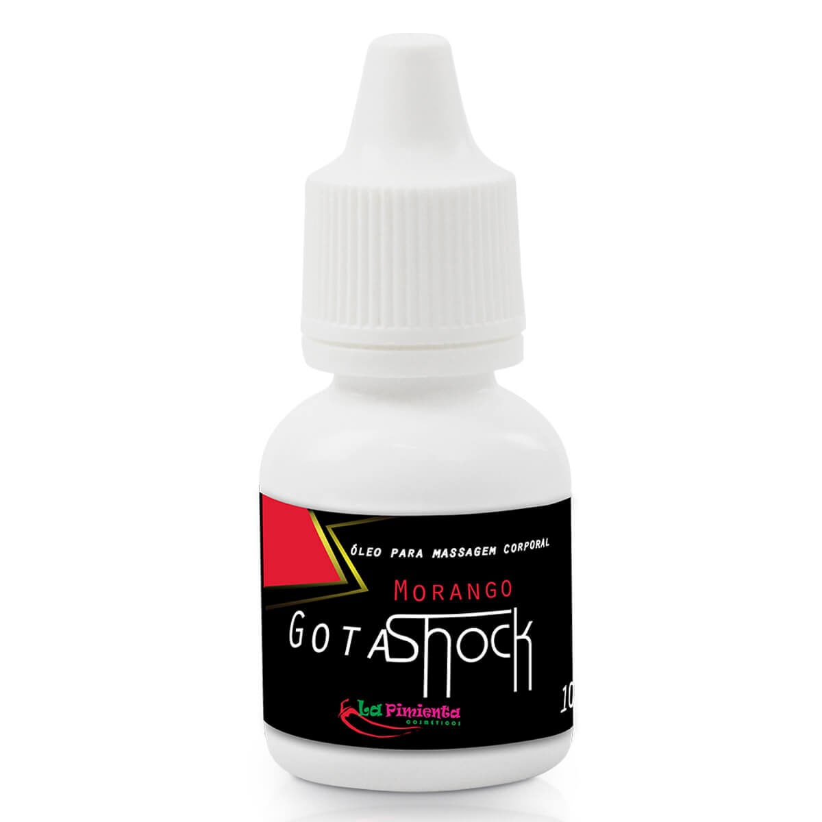 Gotas Shock de Morango para Massagem 10ml La Pimienta