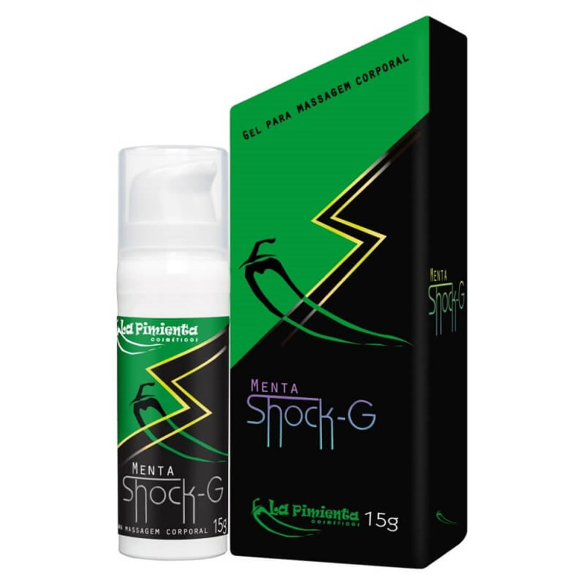 Shock G Gel para Massagem Beijável de Menta Hot 15ml La Pimienta Shock G Gel para Massagem Beijável de Menta Hot 15ml La Pimienta