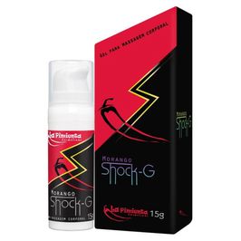 Shock G Gel para Massagem Beijável de Morango Hot 15ml La Pimienta