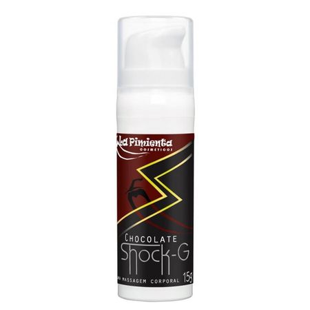 Shock G Gel para Massagem Beijável de Chocolate Hot 15ml La Pimienta