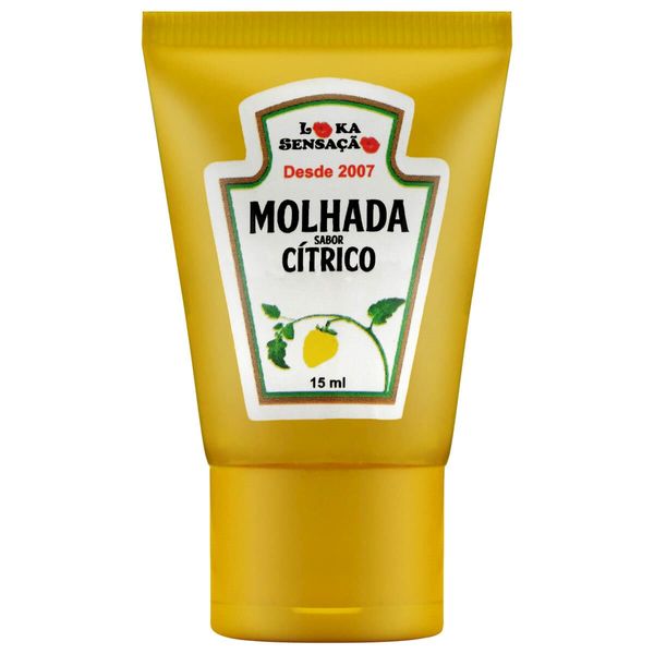 Molhada Bala Gel Sabor Cítrico 15ml Loka Sensação
