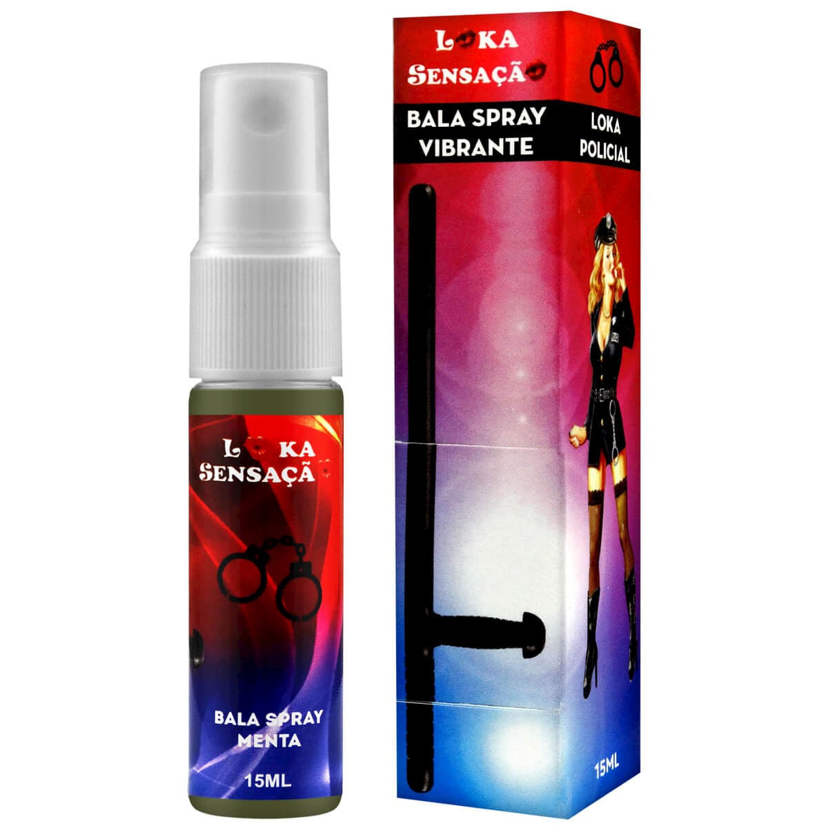 Loka Policial Bala Spray Vibrante Menta 15ml Loka Sensação Loka Policial Bala Spray Vibrante Menta 15ml Loka Sensação
