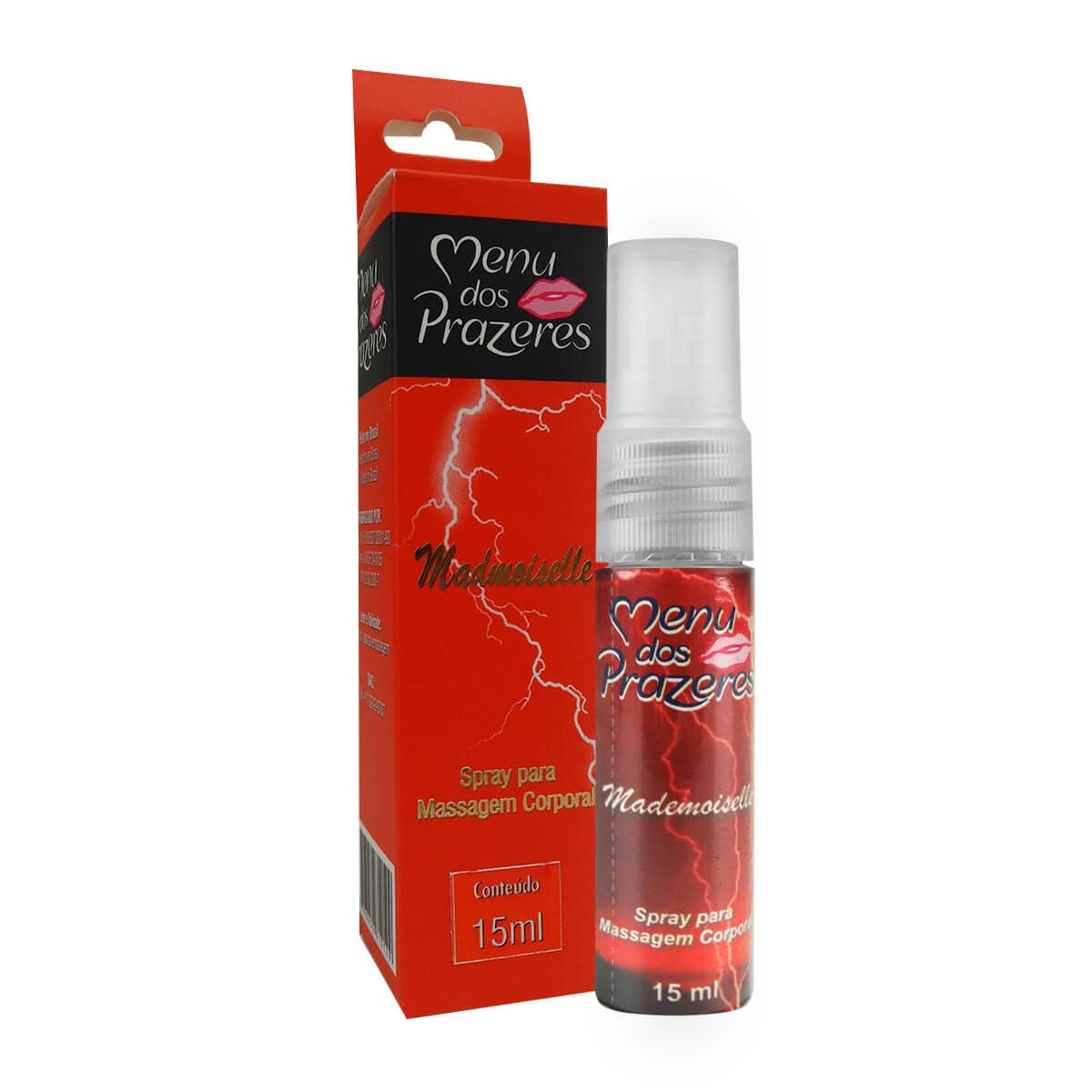 Gel Spray Beijável Vibrador Mademoiselle 15g Menu dos Prazeres Gel Spray Beijável Vibrador Mademoiselle 15g Menu dos Prazeres