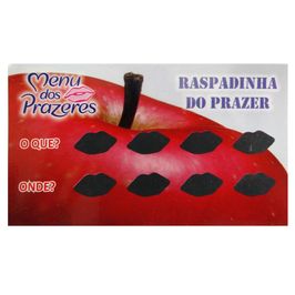 Raspadinha do Prazer Menu dos Prazeres