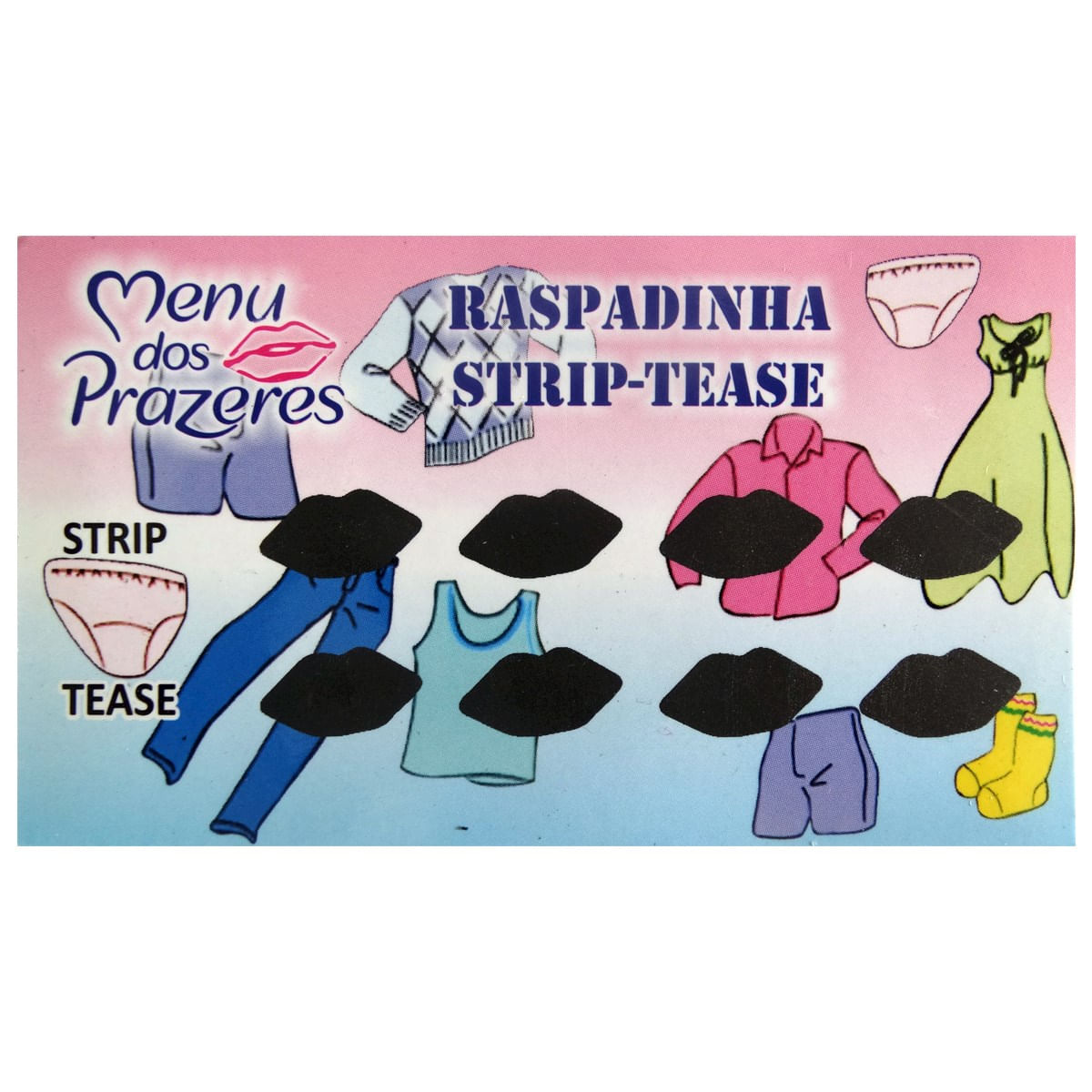 Raspadinha Strip-Tease Menu dos Prazeres Raspadinha Strip-Tease Menu dos Prazeres