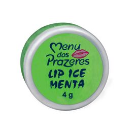 Lip Ice Menta Gel Beijável para Sexo Oral 4g Menu dos Prazeres