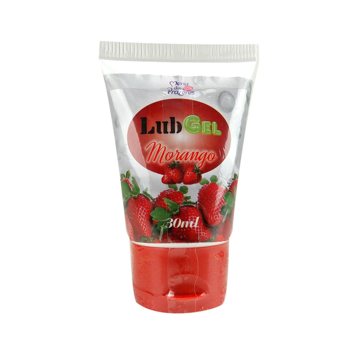 Lub Gel Morango Lubrificante em Gel com Aroma 30ml Menu dos Prazeres