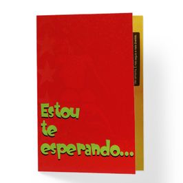 Cartão de Presente Estou Te Esperando Menu dos Prazeres