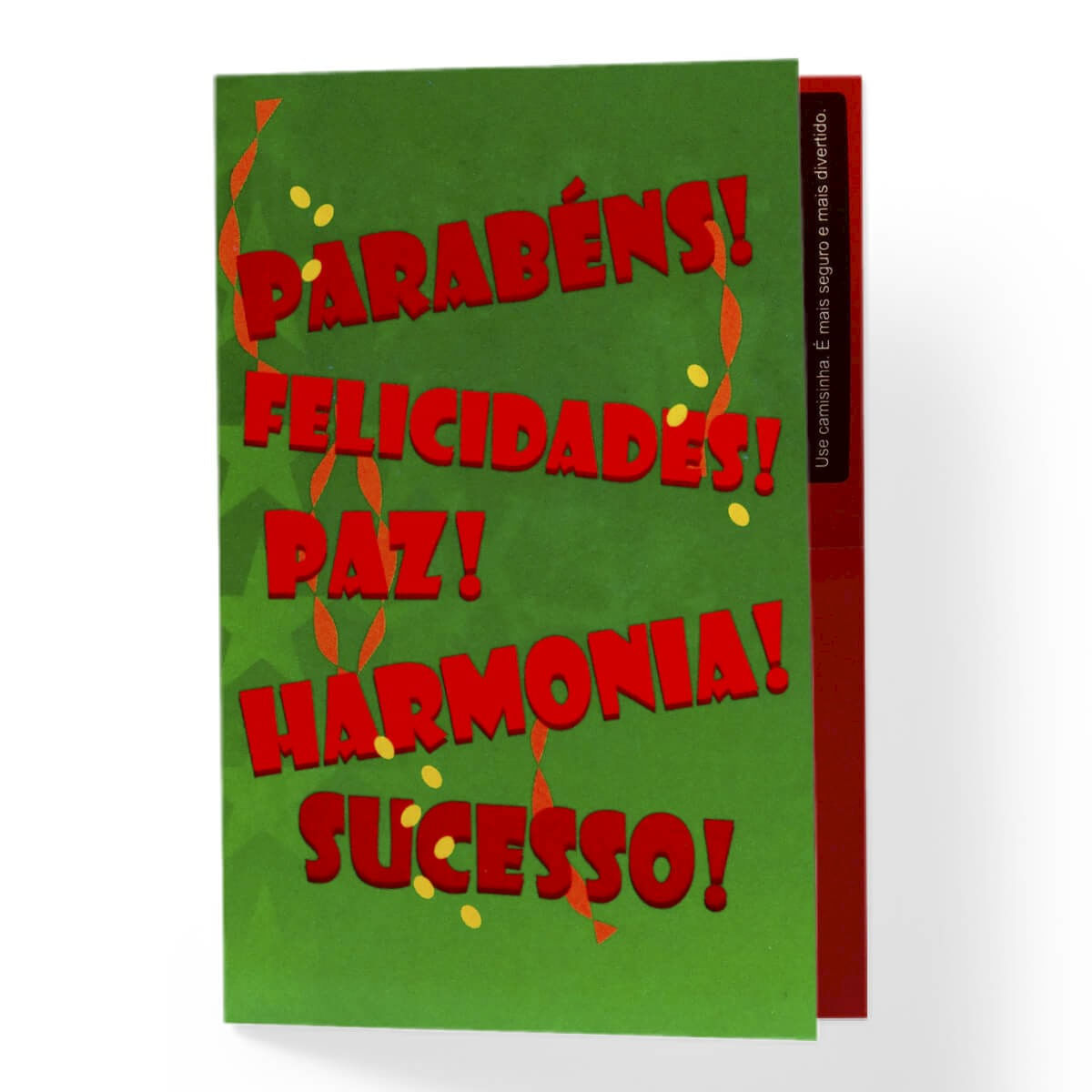 Cartão de Presente Parabéns Felicidades Menu dos Prazeres Cartão de Presente Parabéns Felicidades Menu dos Prazeres