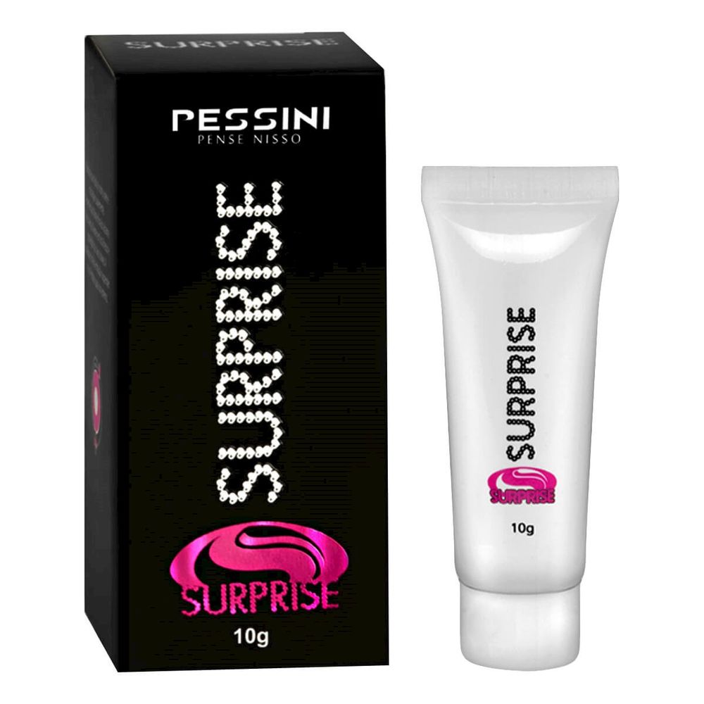 Surprise creme para massagem corporal 10g pessini para o carnaval