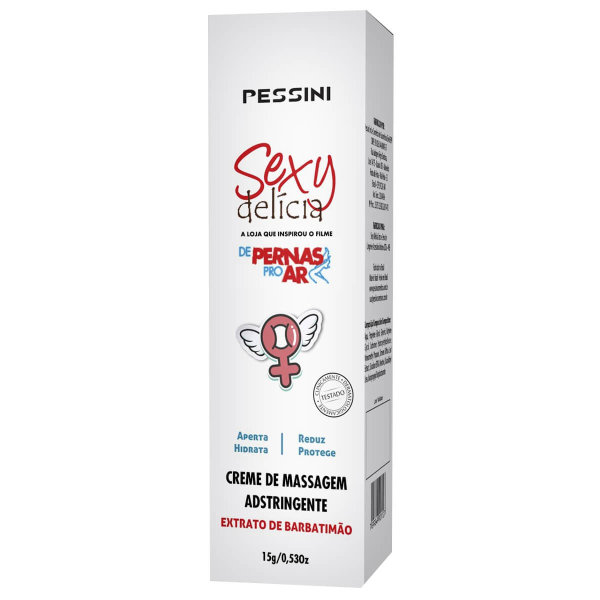 Creme de Massagem Adstringente Sexy Delícia a Loja que Inspirou o filme De Pernas Pro Ar 15g Pessini
