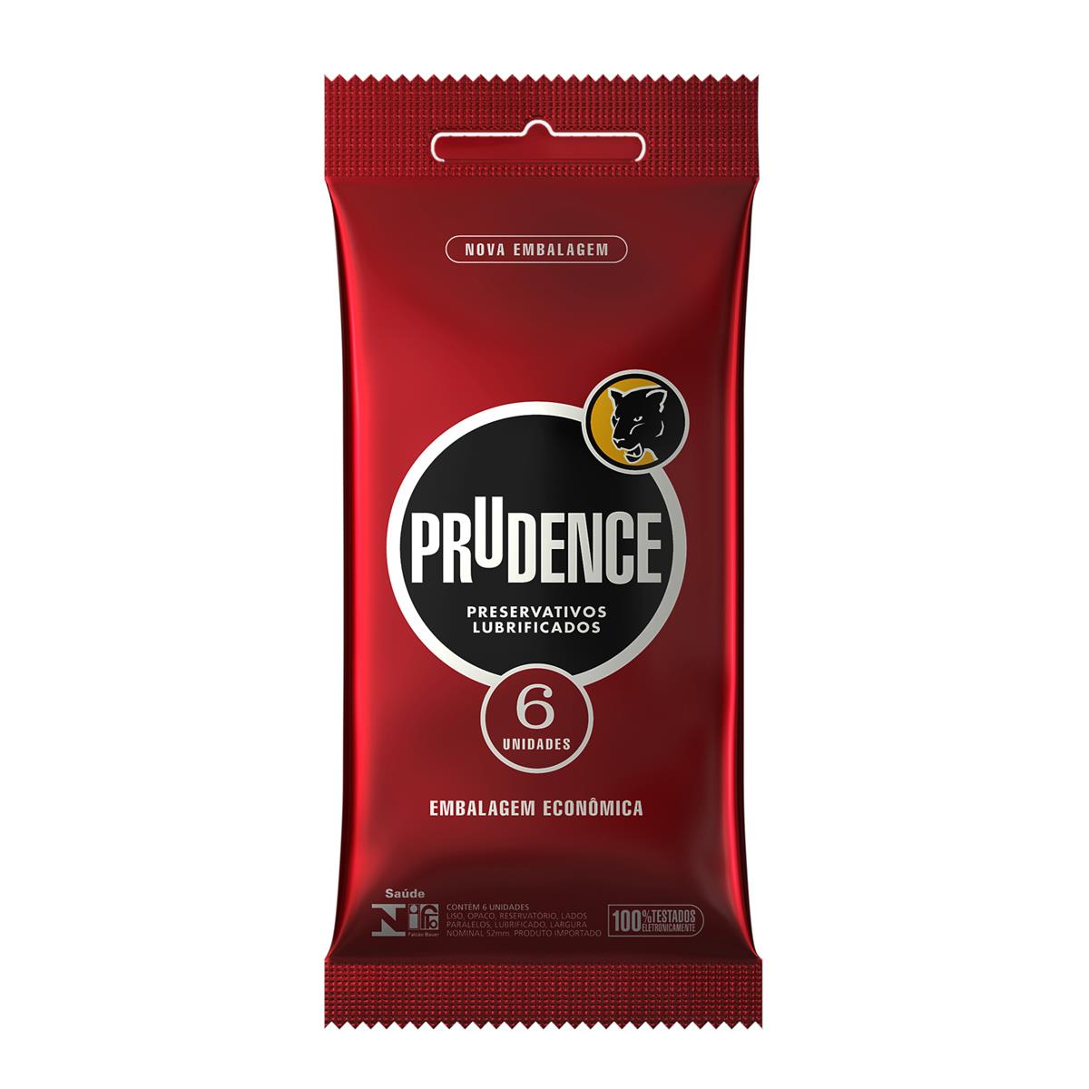 Preservativos Lubrificados 6 unidades Prudence - Miess